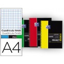 BLOC ESPIRAL OXFORD TAPA PLASTICO MICROPERF. PROJECTBOOK4 DIN A4 120 HOJAS 90 GR CUADRO 5 MM COLO