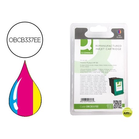 INK-JET Q-CONNECT COMPATIBLE HP DESKJET 4260/D4200 SERIES OFFICEJET J5780 5785 TRICOLOR N.351