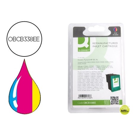 INK-JET Q-CONNECT COMPATIBLE HP DESKJET 4260 D4200 SERIES OFFICEJET J5780 5785 TRICOLOR 351XL