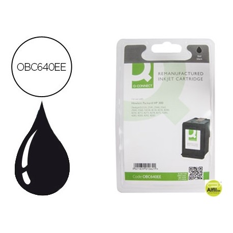 INK-JET Q-CONNECT COMPATIBLE HP N.300 NEGRO DJ F4224 AIO DJD2560 200 PAG