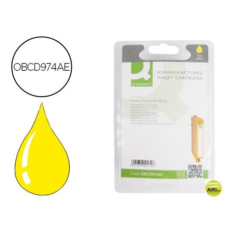 INK-JET Q-CONNECT COMPATIBLE HP 920XL AMARILLO 700PAG OFFICEJET/920/6500