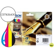 INK-JET EPSON 16 XL MULTIPACK WORKFORCE WF-2010W WF-2510WF WF-2520NF WF-2530WF WF-2540WF NEGRO AMARI