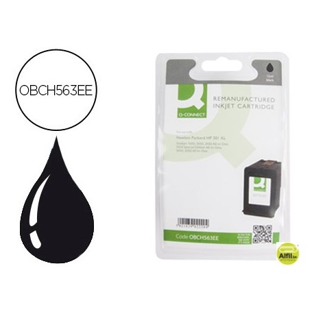 INK-JET Q-CONNECT COMPATIBLE HP N.301XL NEGRO