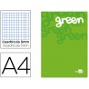 BLOC ENCOLADO LIDERPAPEL CUADRO 5 MM VERDE A4 NATURAL 100 HOJAS 100 G/M2
