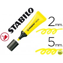 ROTULADOR STABILO FLUORESCENTE 72 AMARILLO NEON