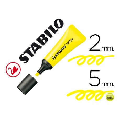 ROTULADOR STABILO FLUORESCENTE 72 AMARILLO NEON