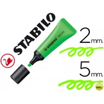 ROTULADOR STABILO FLUORESCENTE 72 VERDE NEON