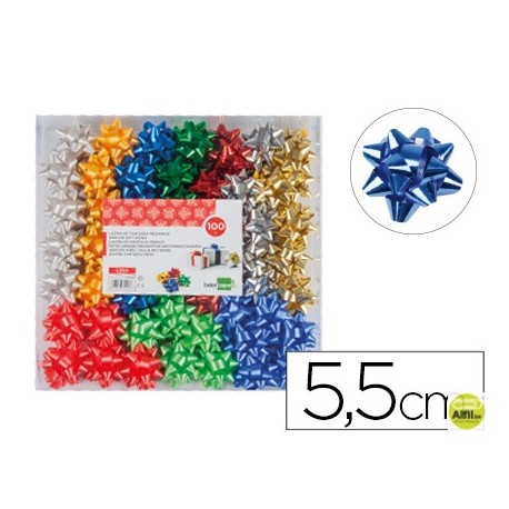 LAZOS LIDERPAPEL FANTASIA MEDIANOS COLORES METALIZADOS SURTIDOS