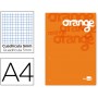 BLOC ENCOLADO LIDERPAPEL CUADRO 5 MM NARANJA A4 NATURAL100 HOJAS 100 G/M2