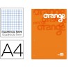 BLOC ENCOLADO LIDERPAPEL CUADRO 5 MM NARANJA A4 NATURAL100 HOJAS 100 G/M2