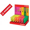 ROTULADOR STABILO NEON FLUORESCENTE 72 EXPOSITOR DE 42 UNIDADES COLORES SURTIDOS