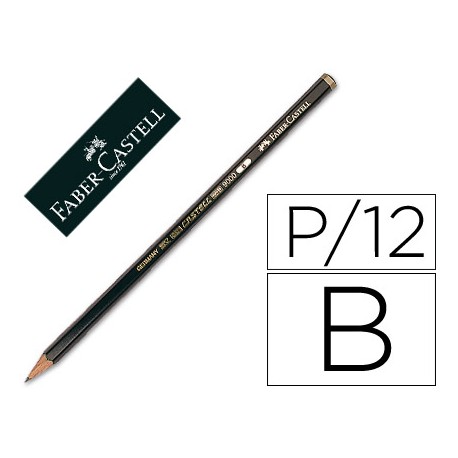 LAPICES DE GRAFITO FABER 9000 B -UNIDAD