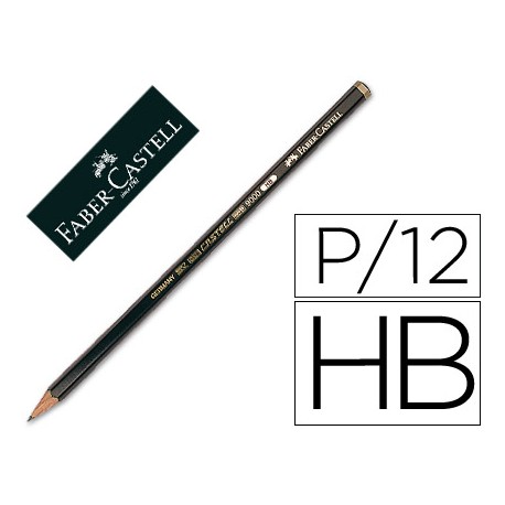 LAPICES DE GRAFITO FABER 9000 HB -UNIDAD