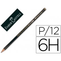 LAPICES DE GRAFITO FABER 9000 6H -UNIDAD