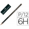LAPICES DE GRAFITO FABER 9000 6H -UNIDAD