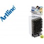 ROTULADOR ARTLINE CALIBRADO MICROMETRICO EXPOSITOR DE 120 UNIDADES SURTIDOS, 2 PETACAS DE 3UDS Y 2 P