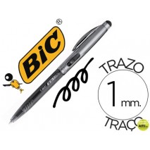 BOLIGRAFO BIC CRISTAL STYLUS 2 IN 1 CON PUNTERO PARA PANTALLA RETRACTIL TINTA ACEITE 1 MM COLOR NEGR
