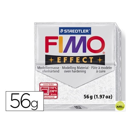 PASTA STAEDTLER FIMO EFFECT 56 GR BLANCO PURPURINA