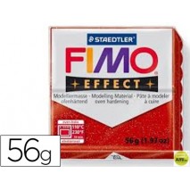 PASTA STAEDTLER FIMO EFFECT 56 GR ROJO PURPURINA