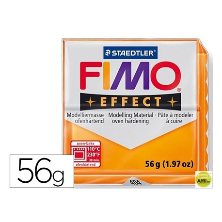PASTA STAEDTLER FIMO EFFECT 56 GR NARANJA TRANSLUCIDO