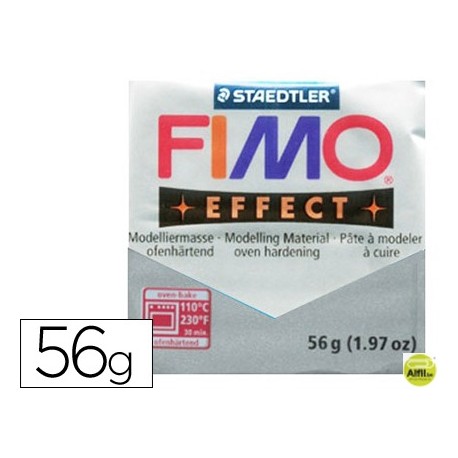 PASTA STAEDTLER FIMO EFFECT 56 GR METALICO PLATA