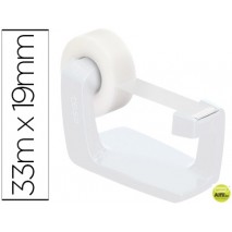 PORTARROLLO SOBREMESA TESA PLASTICO EASY CUT FRAME BLANCO PARA ROLLO DE 33M X19 MM