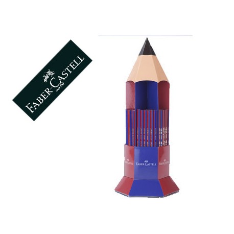 LAPICES DE GRAFITO FABER ECOLAPIZ JANUS 2160 BICOLOR EXPOSITOR 120