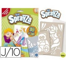 PLANTILLA SPRAYZA PARA DECORAR MODELO 1 SET 10 MODELOS