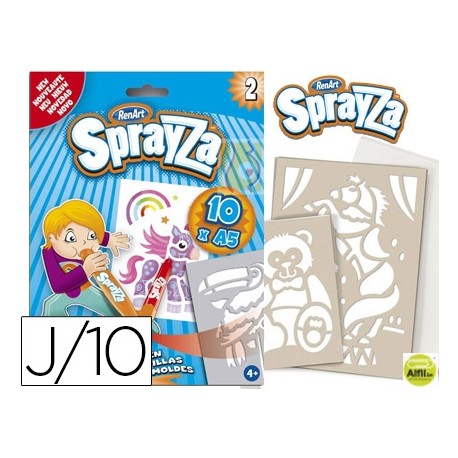 PLANTILLA SPRAYZA PARA DECORAR MODELO 2 SET 10 MODELOS