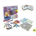 ROTULADOR SPRAYZA SUPER PRO CAJA DE 20 ROTULADORES COLORES SURTIDOS +10 PLANTILLA Y MESA DE TRABAJO