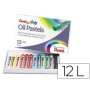 LAPICES PENTEL OIL PASTEL CAJA DE 12 COLORES SURTIDOS