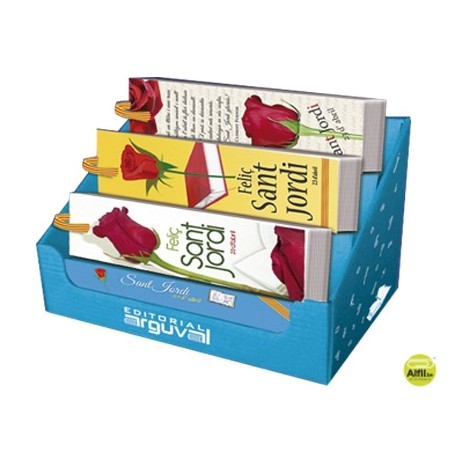 PUNTO LECTURA ARGUVAL SANT JORDI EXPOSITOR DE 80 MODELOS SURTIDOS
