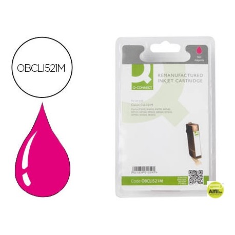 INK-JET Q-CONNECT COMPATIBLE CANON CLI-521M MAGENTA IP3600/4600