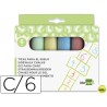 TIZA COLOR LIDERPAPEL PARA SUELO CAJA DE 6 UNIDADES COLORES SURTIDOS