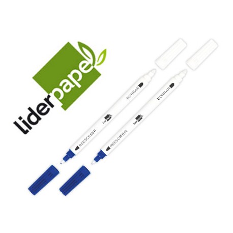 BORRATINTA LIDERPAPEL PARA TINTA AZUL REAL - BLISTER DE 2 UNIDADES