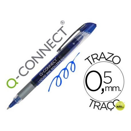 ROTULADOR Q-CONNECT ROLLER BALL AZUL 0,7 MM