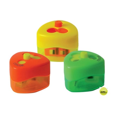 SACAPUNTAS MOR TOP SWING 959 3 USOS CON DEPOSITO TOP COLORES NEON SURTIDOS