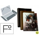 CARPETA LIDERPAPEL GOMAS SOLAPAS FOLIO TRES SOLAPAS FANTASIA EPIC WARRIORS