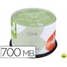 CD-R Q-CONNECT CON SUPERFICIE 100% IMPRIMIBLE PARA INKJET CAPACIDAD 700MB DURACION 80MINVELOCIDAD 52
