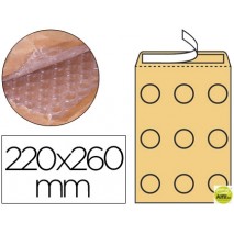 SOBRE BURBUJAS CREMA Q-CONNECT E/2 220 X 260 MM CAJA DE 100