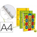 CARPETA LIDERPAPEL DINA4 FORRA DA CON RECAMBIO 120H 70GR 5MM 4 AN REDONDAS 20MM CIERRE GOMAFANTASIA