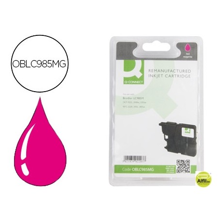 INK-JET Q-CONNECT COMPATIBLE BROTHER LC-985M MAGENTA DCP-J125/DCP-J315W MFC-J265W/MFC-J410/MFC-J415W
