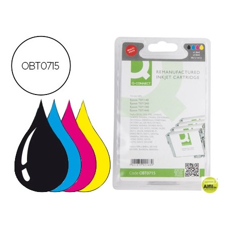 INK-JET Q-CONNECT COMPATIBLE EPSON STYLUS D78 NEGRO/COLOR NEGRO/COLOR