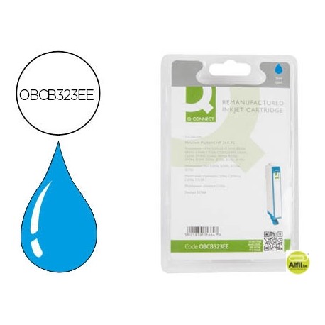 INK-JET Q-CONNECT COMPATIBLE HP 364XL CIAN PHOTOSMART PREMIUM C309A SERIES C5300 C6300 B8500 D5400 7