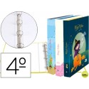 CARPETA LIDERPAPEL 4 ANILLAS 25 MM REDONDAS CARTON FORRADO CUARTO MAGIC DOLLIES