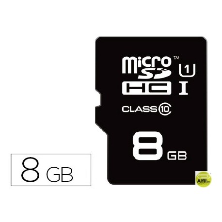 MEMORIA SDHC MICRO EMTEC FLASH 8 GB CLASE 10