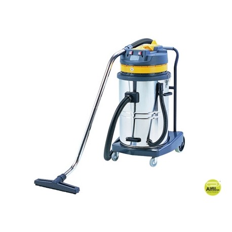 ASPIRADORA INDUSTRIAL Q-CONNECT 70L 2000W EN SECO Y CON AGUA 102,5X54X60 CMS