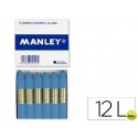 LAPICES DE CERA MANLEY UNICOLOR VERDE AZULADO OSCURO CAJA DE 12 N. 53