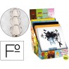 CARPETA LIDERPAPEL 4 ANILLAS 25 MM FANTASIA CARTON FORRADO FOLIO EXPOSITOR DE 14 UNIDADES SURTIDAS 2