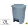 PAPELERA CONTENEDOR Q-CONNECT PLASTICO CON TAPADERA Y PEDAL 18L 650X330X515 MM
